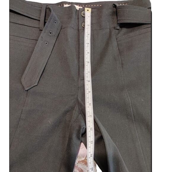 Anthropologie The Essential Slim Trouser Pants High Rise Cropped Black Womens 8 - Picture 9 of 9
